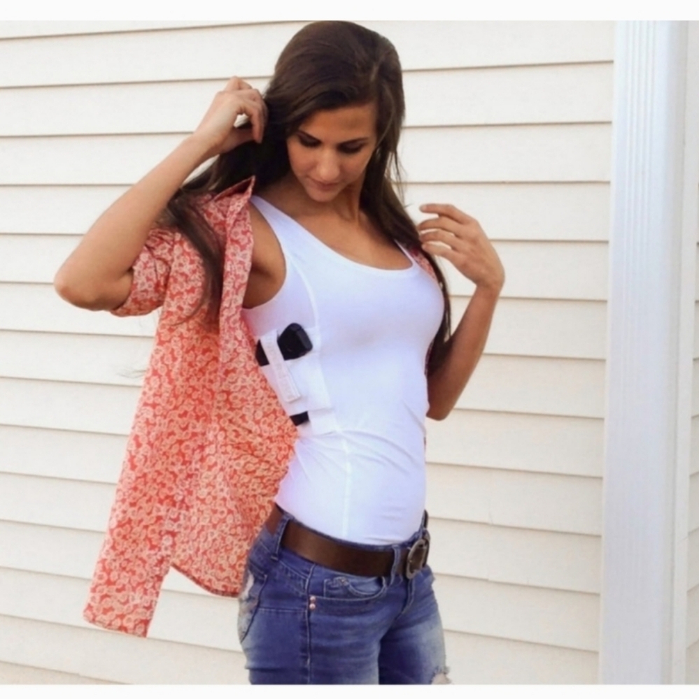 UnderTech  UNDER COVER  EPLC  WHITE CREW Sz MED CONCEAL CARRY - Picture 5 of 16